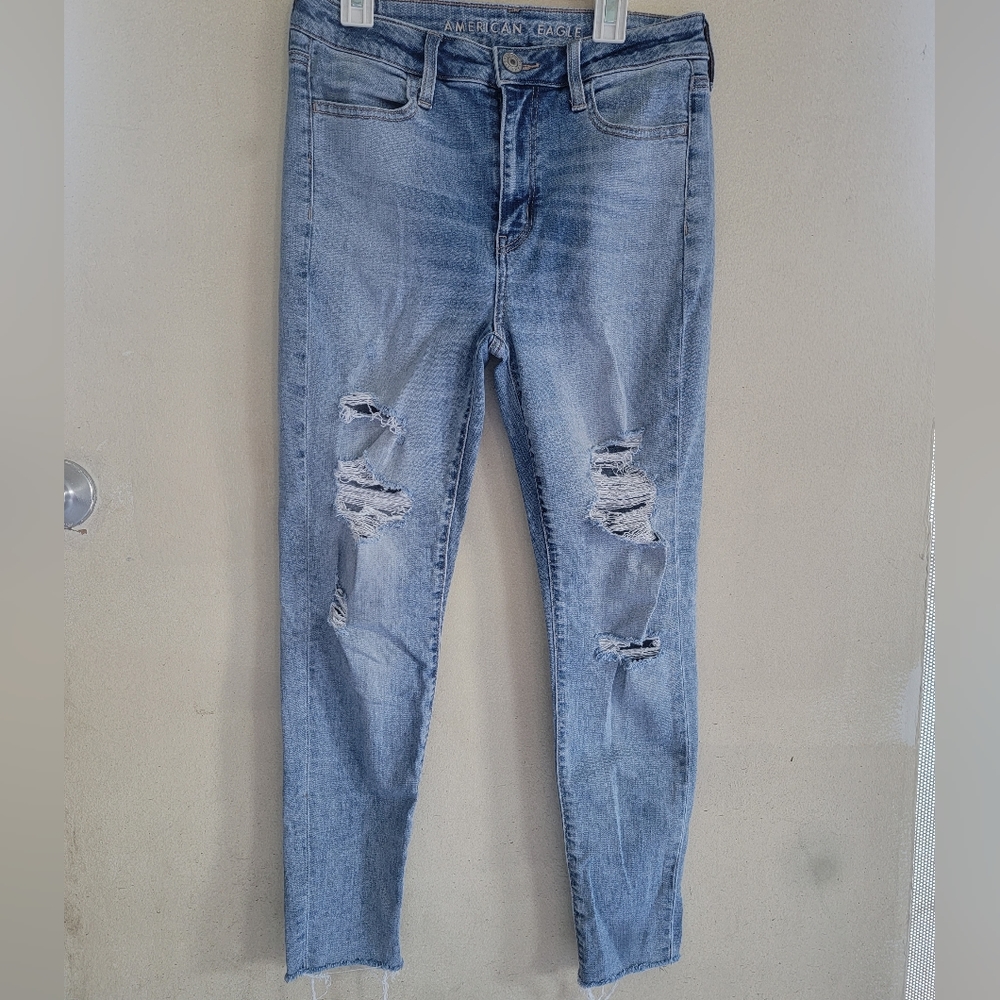 American Eagle Jeans Super Stretch size 6 Regular Hi-Rise Jegging Crop